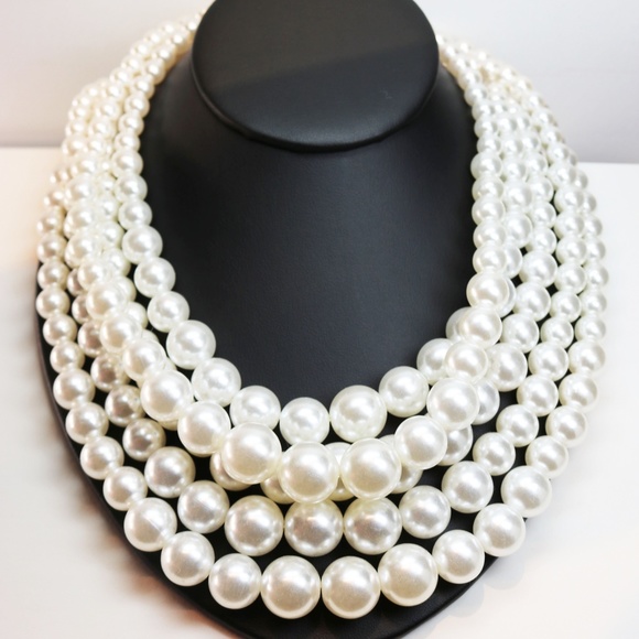 NEW! KENNETH JAY LANE 5-Strand Pearl Necklace - Picture 15 of 16